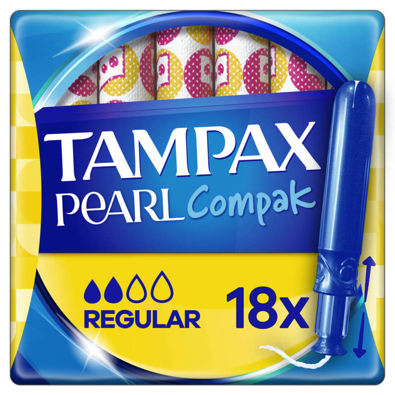 Tampax Pearl Compak Tampons Flux Régulier x18