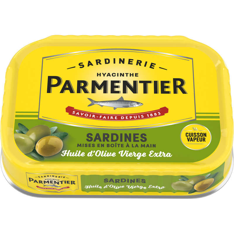 Conserverie Parmentier Sardines à L'Huile d'Olive Vierge Extra 135g