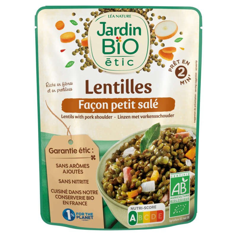 Jardin Bio Lentilles façon petit salé 250g