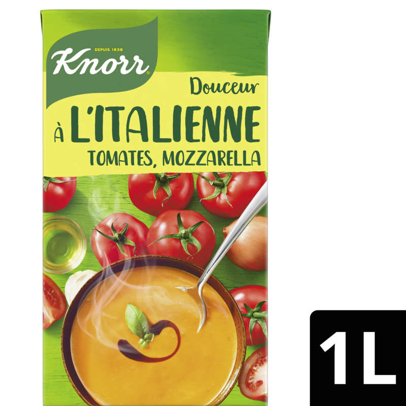 Knorr Soupe Liquide Douceur à l'italienne tomates mozzarella 1L