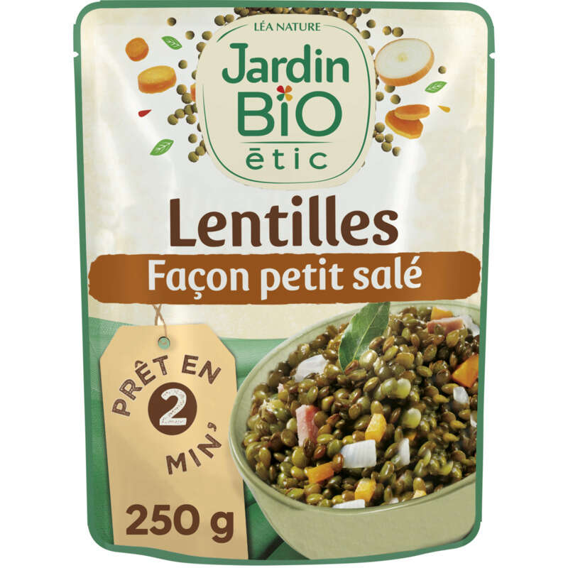 Jardin Bio Lentilles façon petit salé 250g