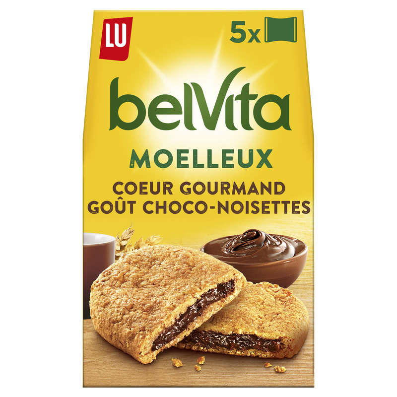 Lu Belvita Petit Déjeuner Biscuits Moelleux Choco Noisette 250g