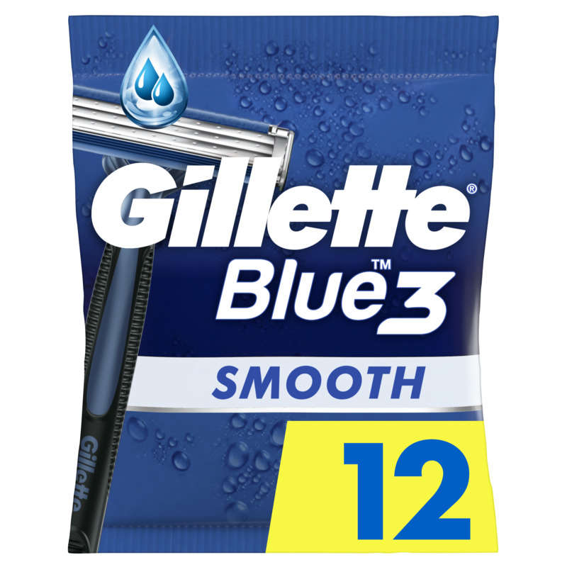 Gillette Rasoirs Jetables Blue3 Smooth x12