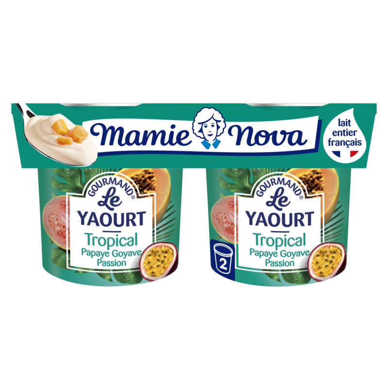 Mamie Nova Yaourt Tropical 2x150g