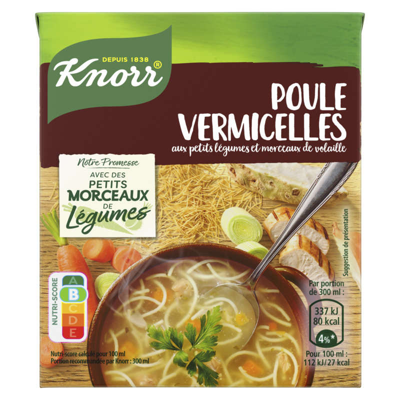 Knorr Saveurs d'Antan Soupe Poule Vermicelles 30cl