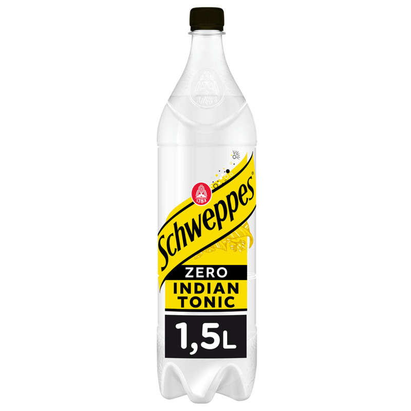 Schweppes Zéro Indian Tonic la bouteille de 1,5L