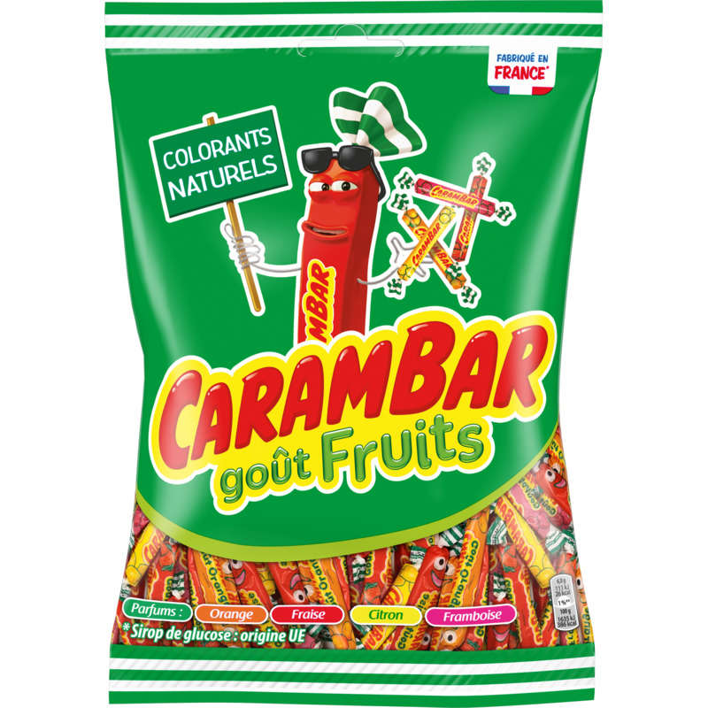 Carambar Goût Fruits Colorants Naturels 320g