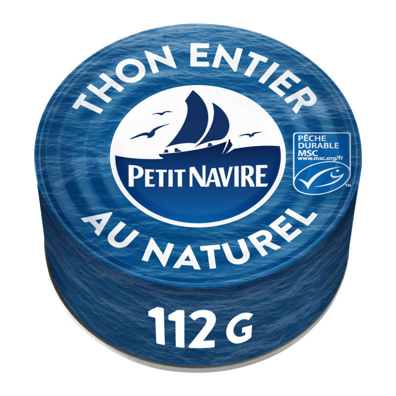 Petit Navire Thon Entier Au Naturel Albacore 112g