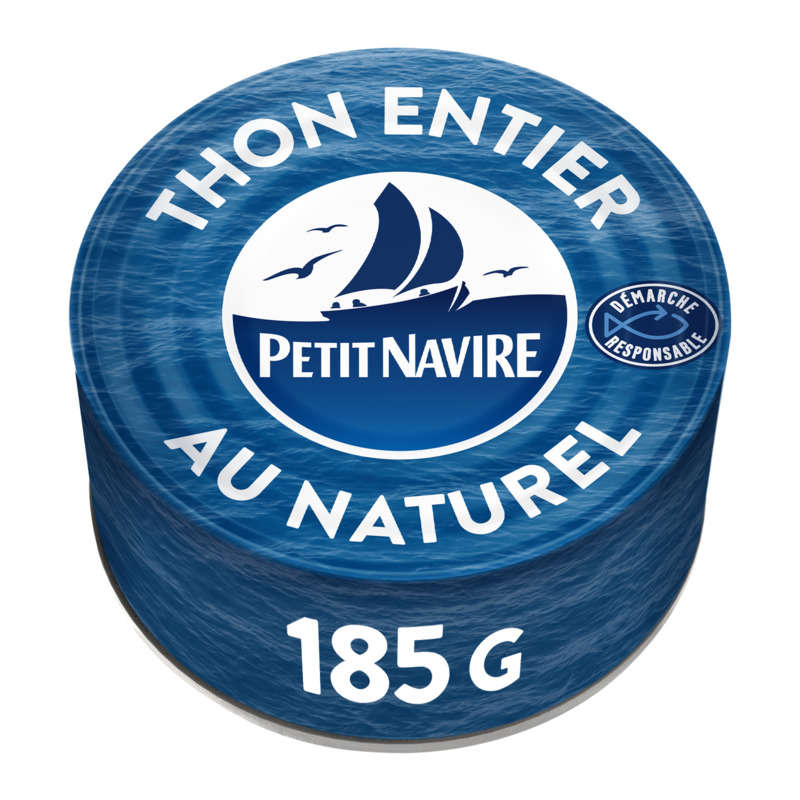 Petit Navire Thon naturel démarche responsable 185g