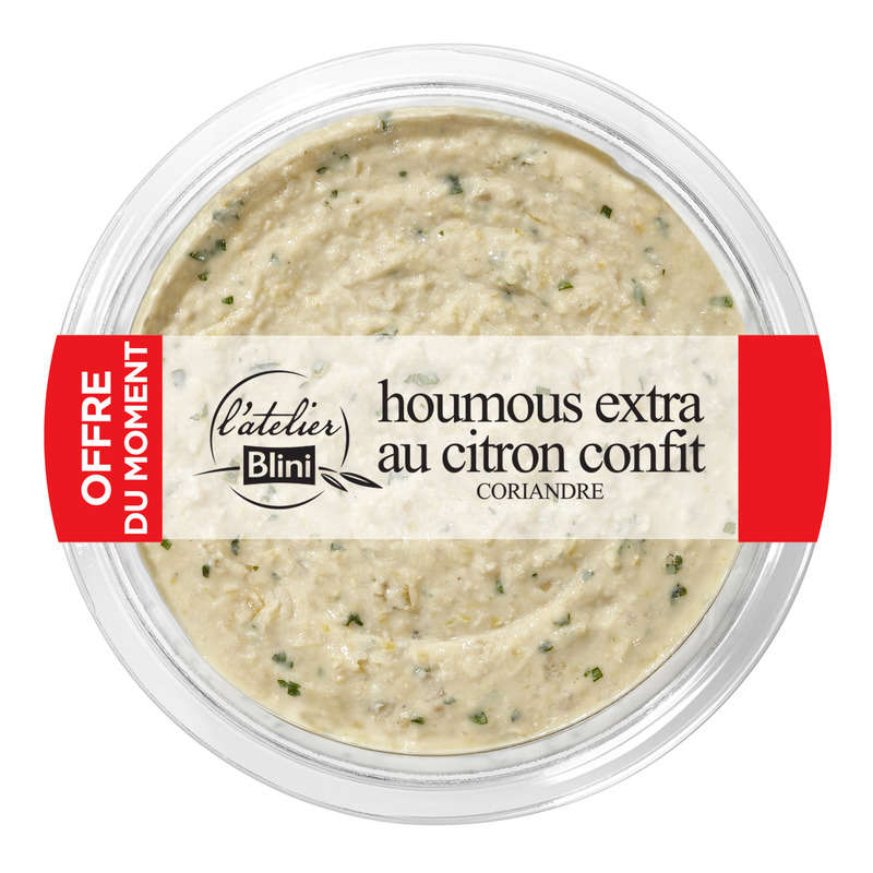 Atelier Blini Houmous Citron 215g Offre du Moment