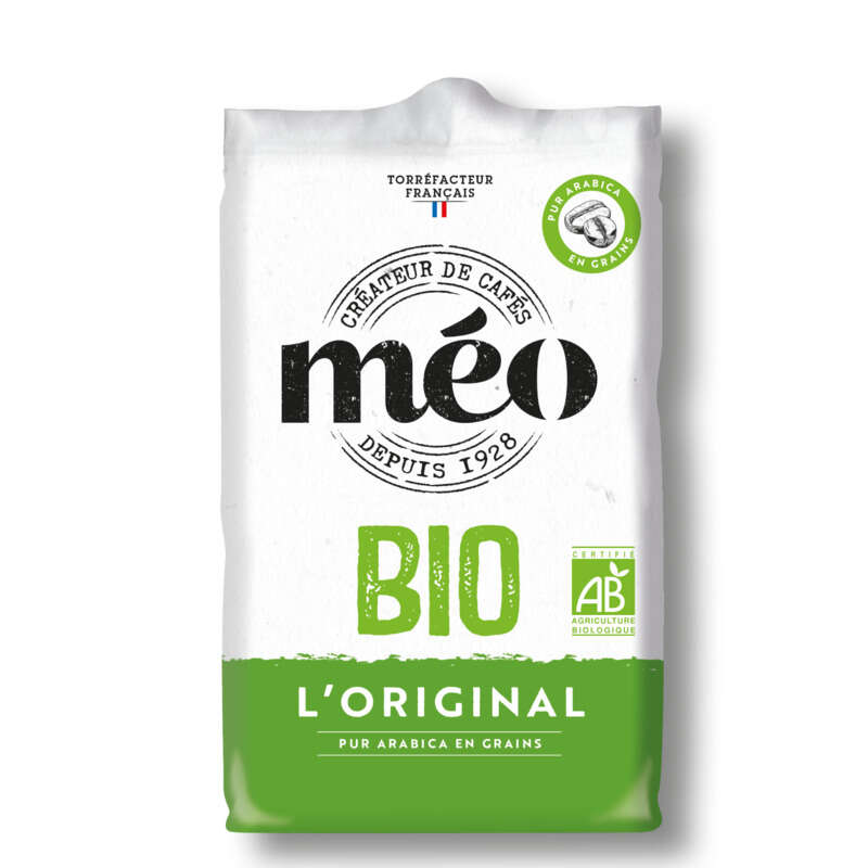 Meo Café Pur Arabica en Grains Biologique 500g