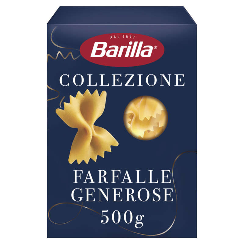 Barilla Pâtes farfalle generose collezione 500g