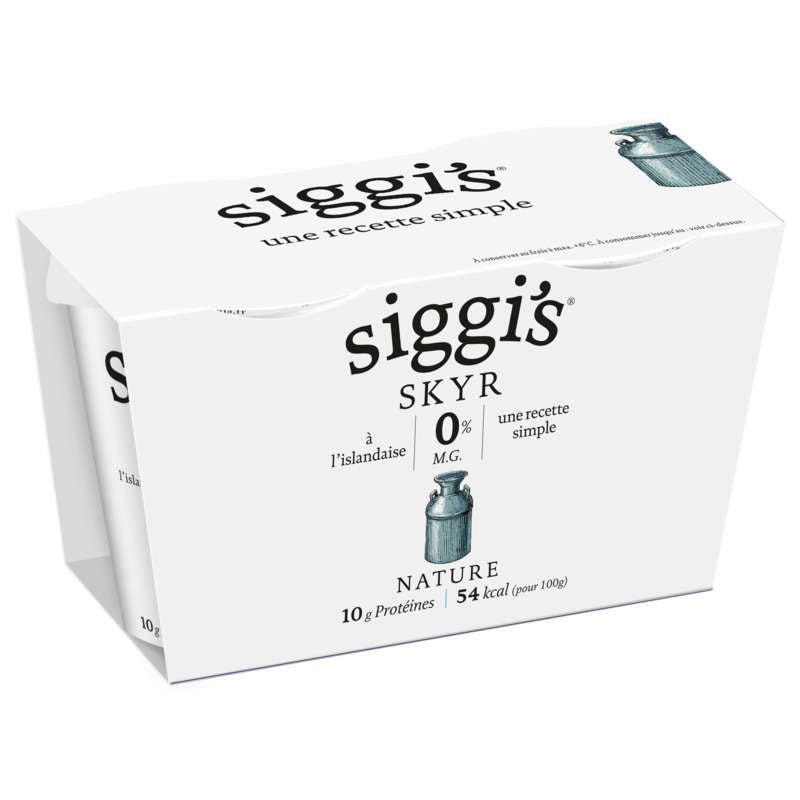 Siggi's Skyr 0% Mg Nature 2x140g