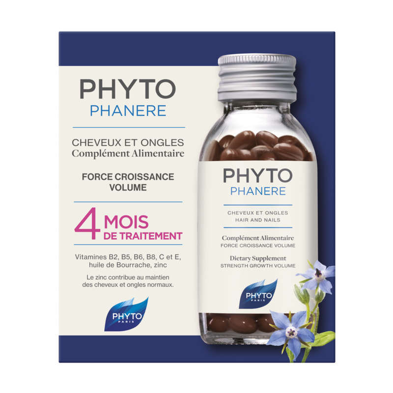 Phyto Duo Phytophanère Cheveux & Ongles 2x120 Capsules