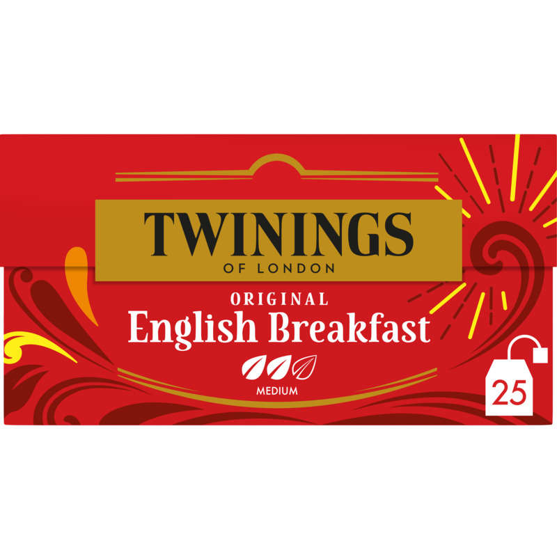 Twinings Thé Original English Breakfast 25 Sachets 40g