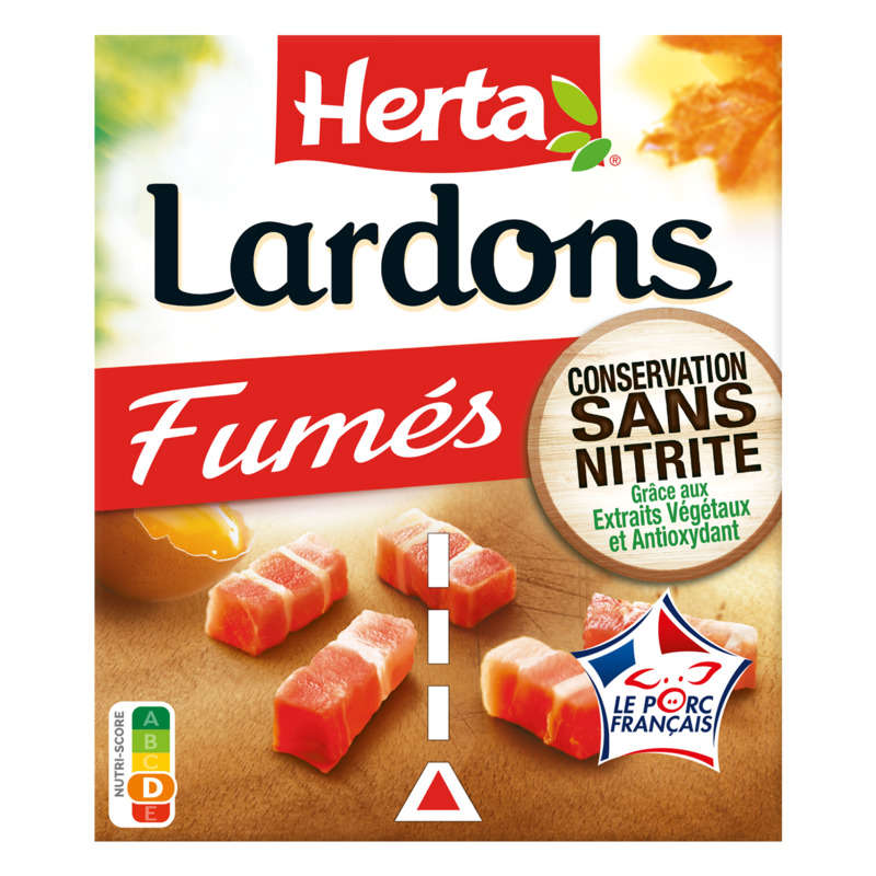 Herta Lardons Fumés sans nitrite 2x75g