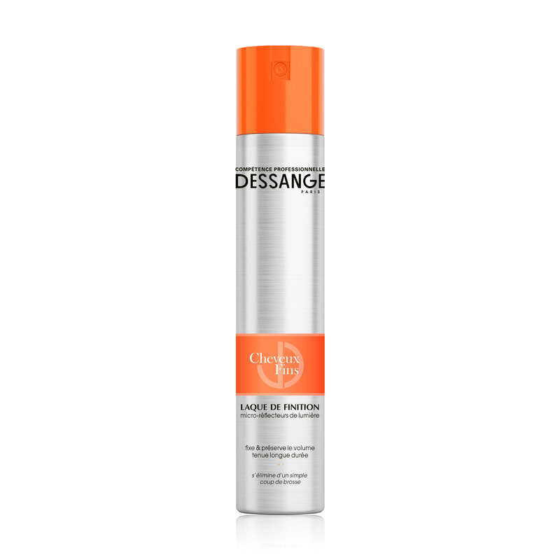 Dessange Laque Finition Cheveux Fins Fixe Préservation Volume 300ml