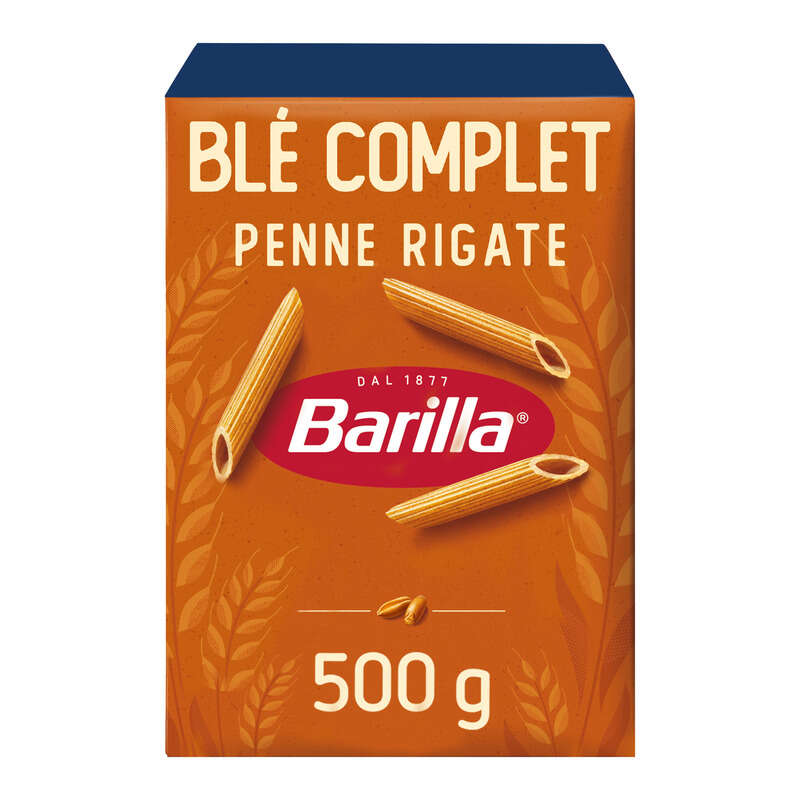 Barilla Pâtes penne rigate au blé complet intégrale 500g