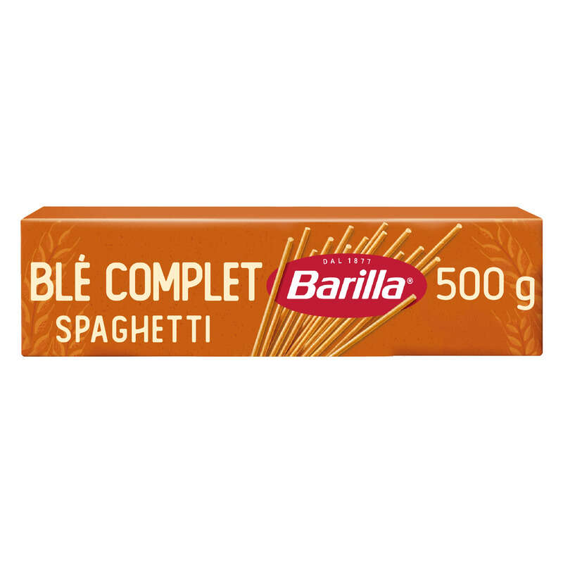 Barilla Pâtes spaghetti au blé complet intégrale 500g