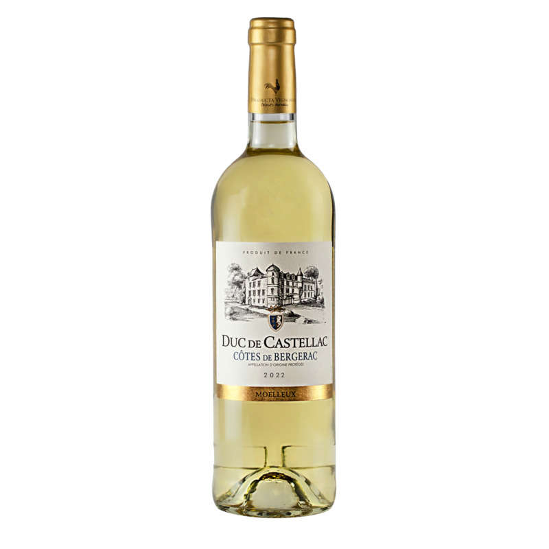 Duc De Castellac Côtes De Bergerac Aop, Blanc Moelleux 75cl