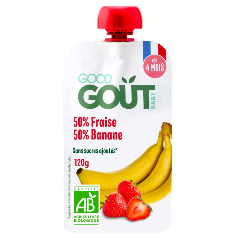 Good Gout Fraise Banane 120g - Dès Mois