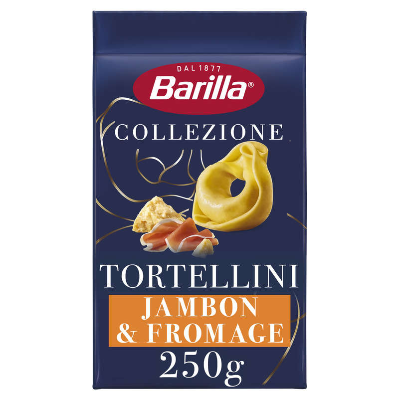 Barilla Pâtes tortellini jambon fromage collezione 250g