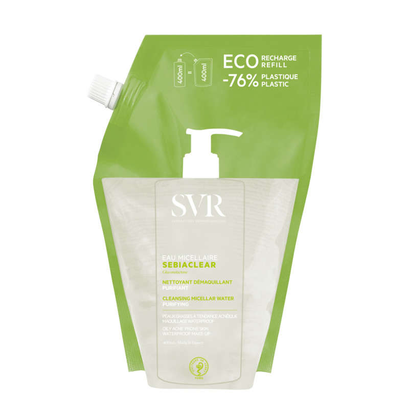 Svr Sebiaclear Eau Micellaire Éco-Recharge 400ml