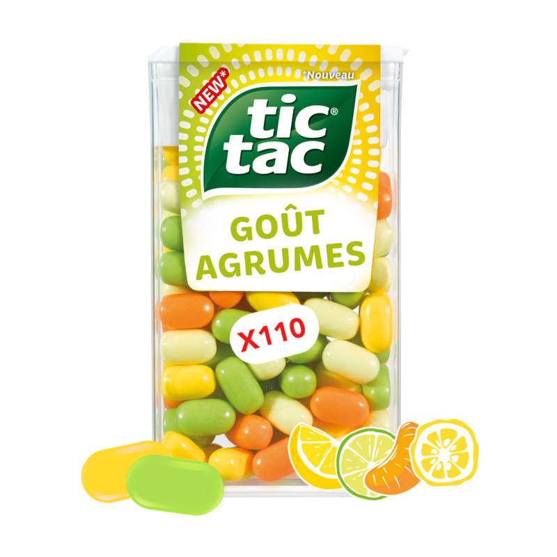 Tic Tac New Bonbons Goût Argumes x110