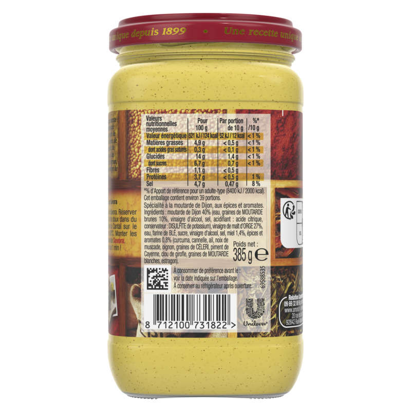 Amora Spécialité à la Moutarde Savora Bocal 385g