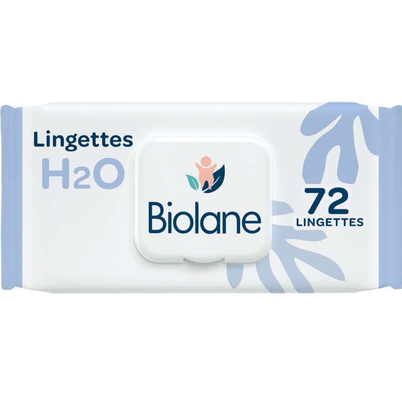 Biolane Lingettes Epaisses H2O Recharge x72