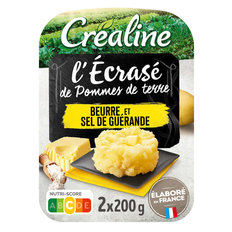 Créaline Écrasé de pomme de terre au beurre 2x200g