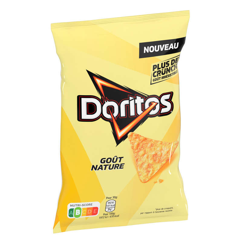 Doritos Chips Tortilla Goût Nature 160g