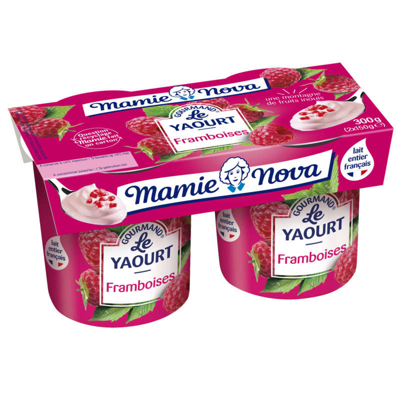 Mamie Nova Yaourt Framboise 2x150g