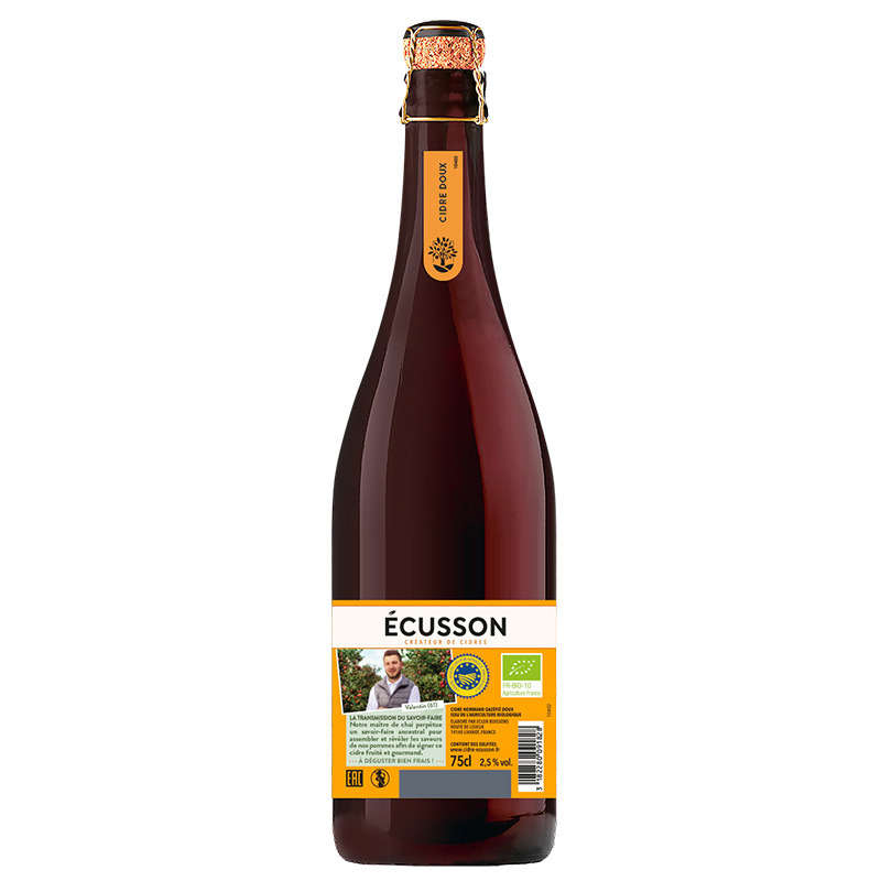 Ecusson Cidre doux Bio 75cl