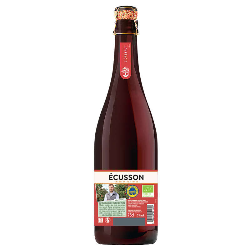 Ecusson Cidre brut Bio 75cl