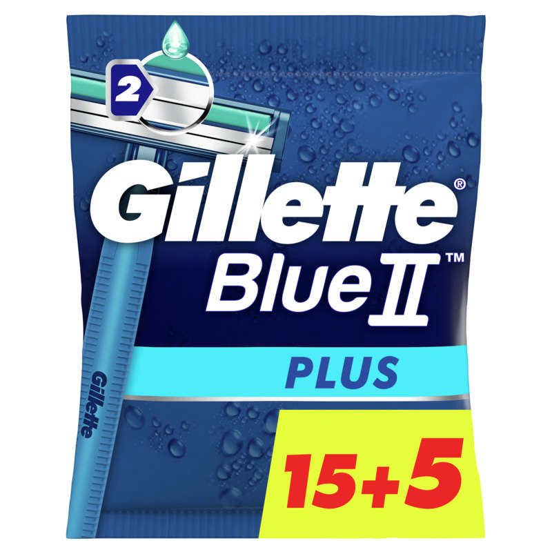 Gillette Rasoirs Jetables Blue Ii Plus x20