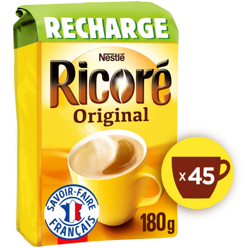 Ricoré Recharge café chicorée soluble 180g