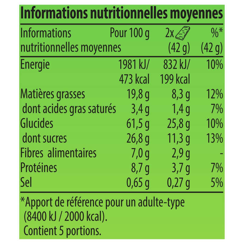 Nature Valley Barre de Céréales Crunchy Avoine & Chocolat - 5x42g