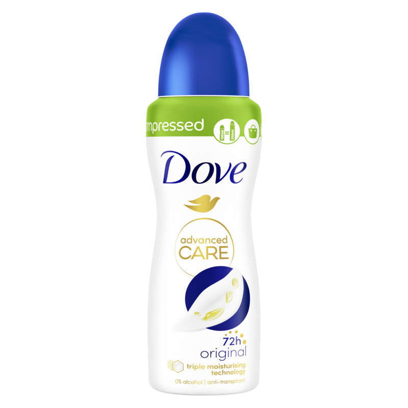 Dove déodorant spray compressé anti-transpirant original 100ml