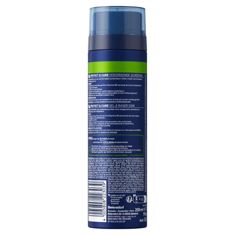 Nivea Men Protect & Care Gel à Raser Soin Aleo Vera 200ml