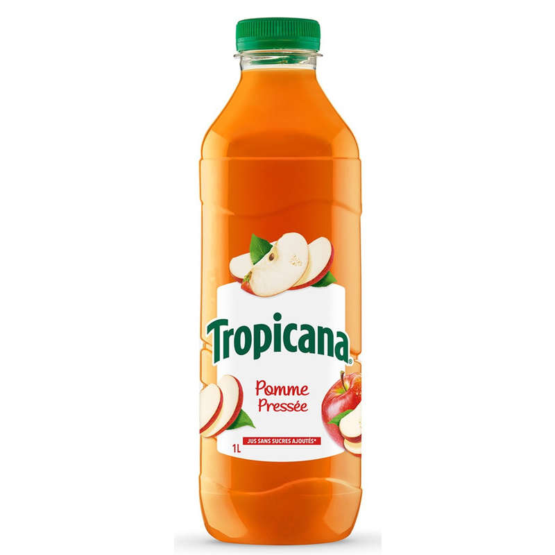 Tropicana Pur Jus De Pomme Pressée La Bouteille De 1L