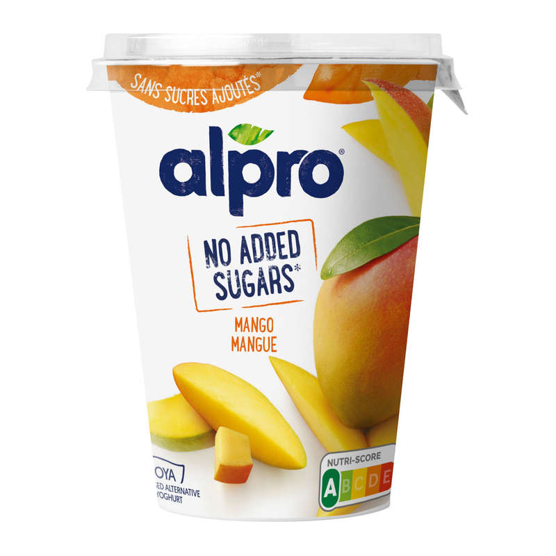 Alpro Dessert Végétal Soja Mangue Sans Sucres 400g