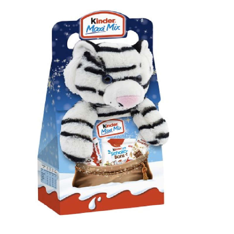 Kinder chocolat assortiment peluche de Noël 133g