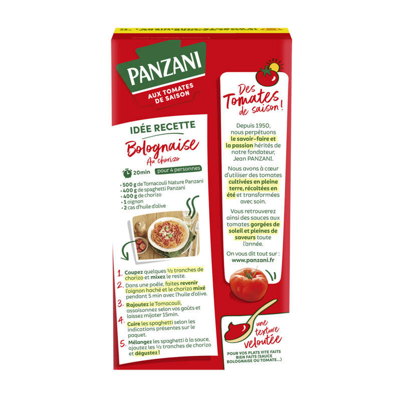 Panzani Sauce tomacouli nature 500g