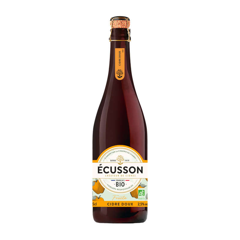 Ecusson Cidre doux Bio 75cl