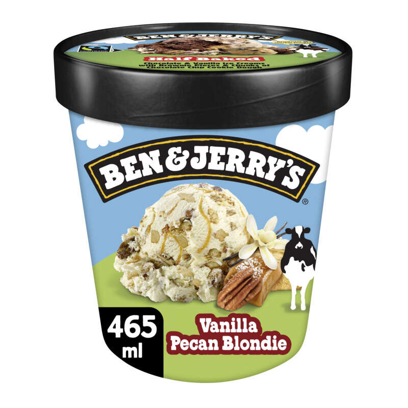 Ben & Jerry's Glace en Pot Vanille Pecan Blondie 414g