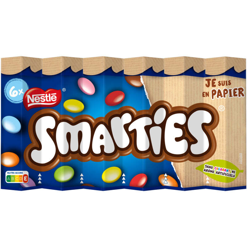 Nestlé Smarties Hexatube Papier 6x40g