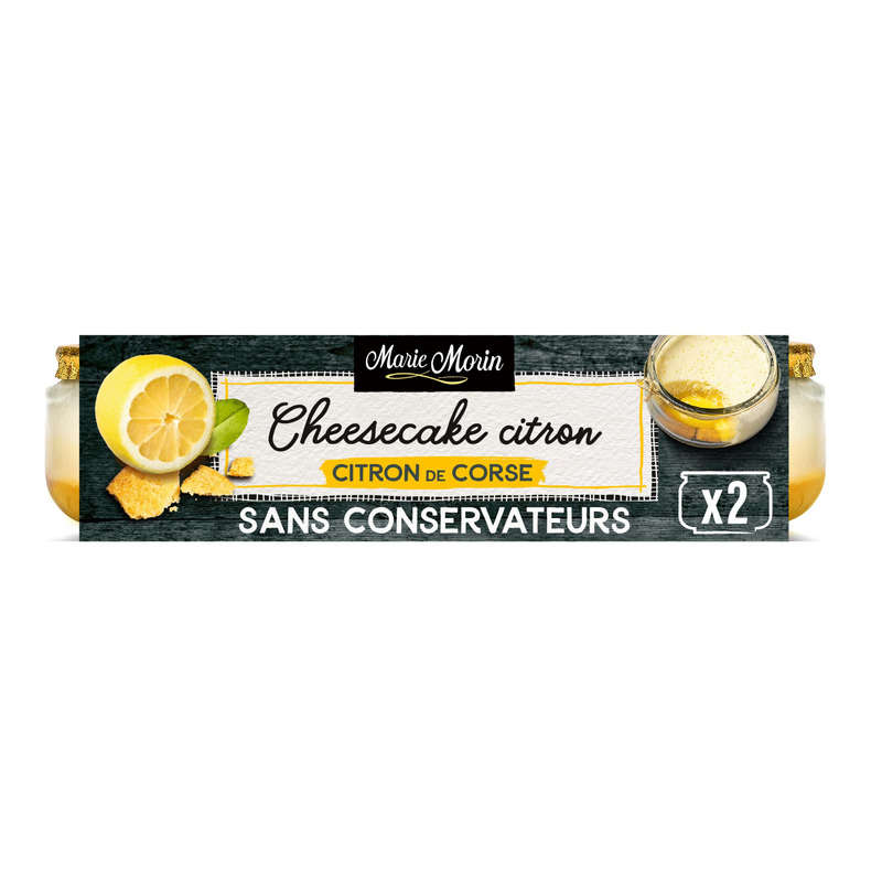 Marie Morin cheesecake citron de corse 2x 100g