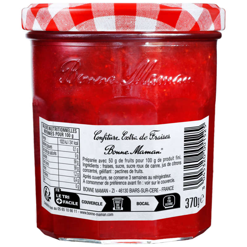 Bonne Maman Confiture de fraises 370g