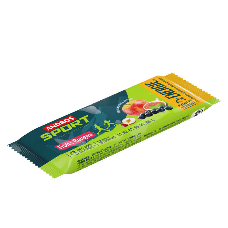 Andros Sport Barre Pomme & Abricot et Poire 40g